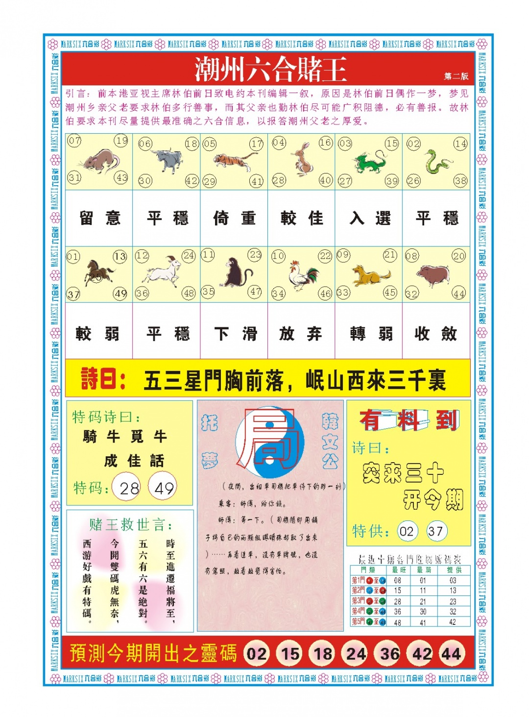 073期潮州六合赌王B[图]