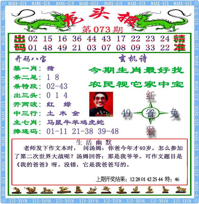 073期龙头报[图]