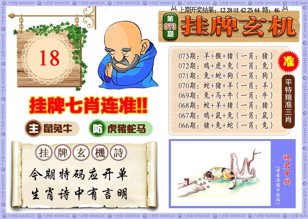 073期挂牌玄机[图]
