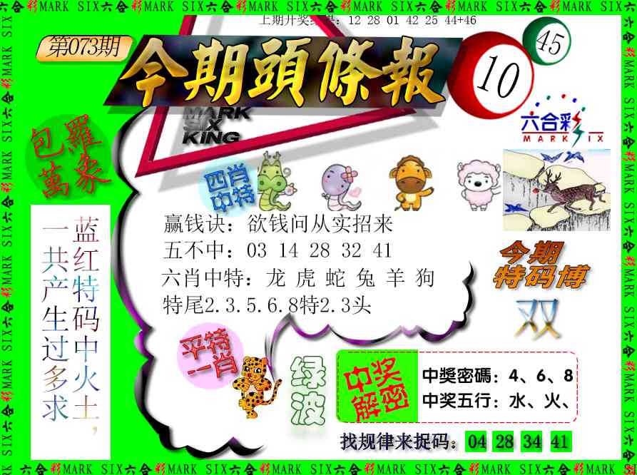 073期今期头条报[图]