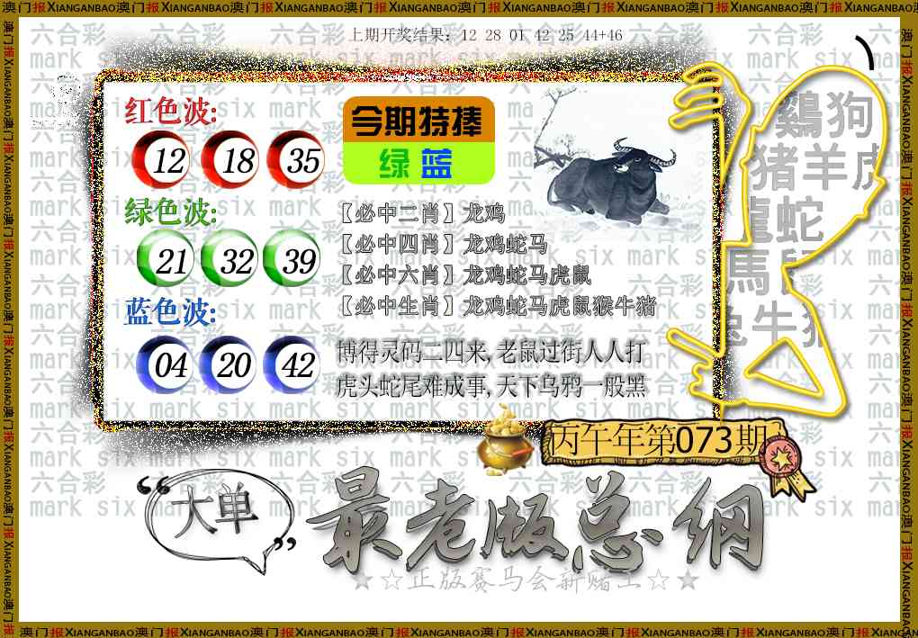 073期最老版总纲[图]