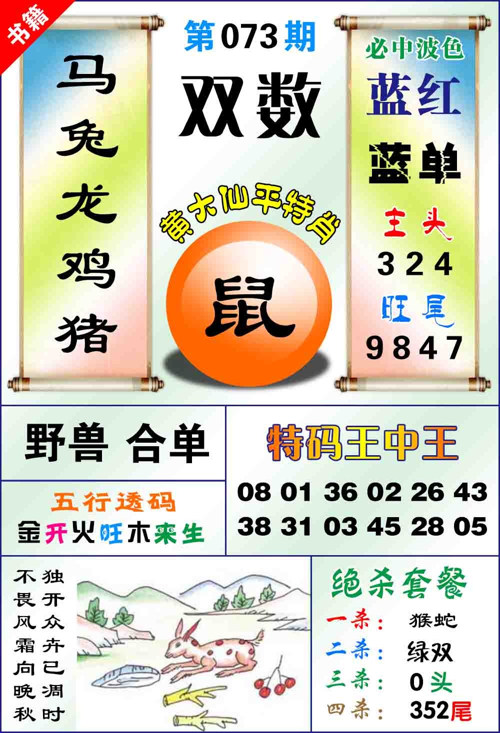 073期澳门平特王中正[图]