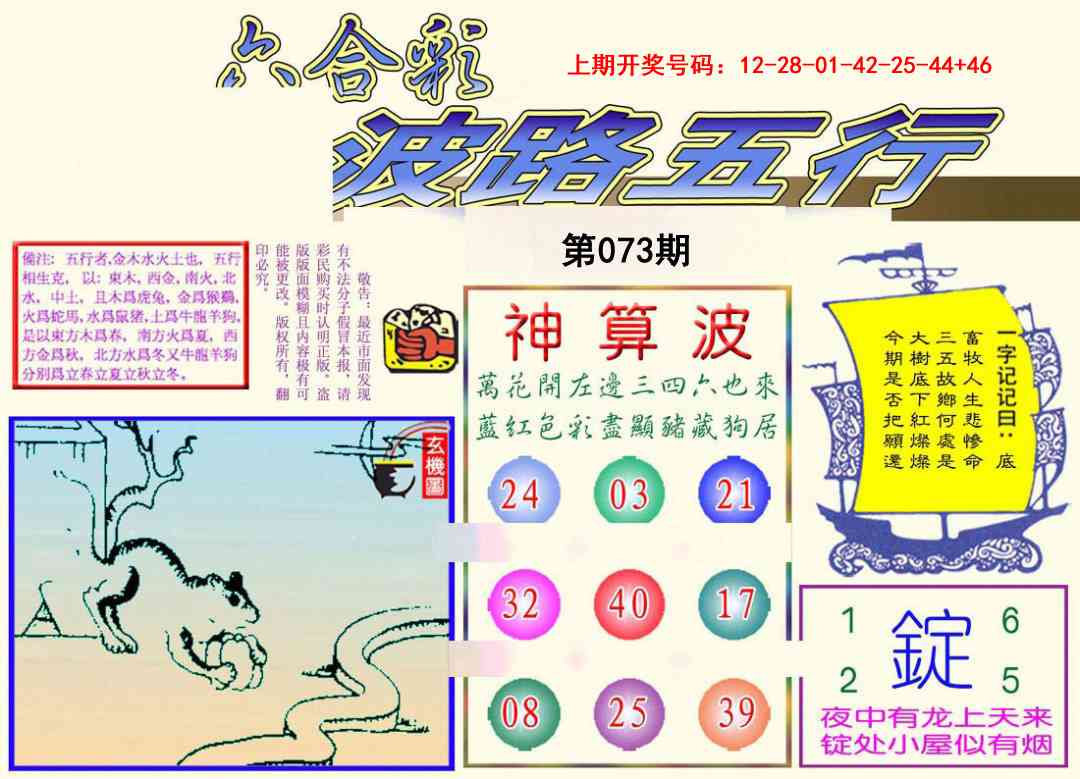 073期波路五行[图]