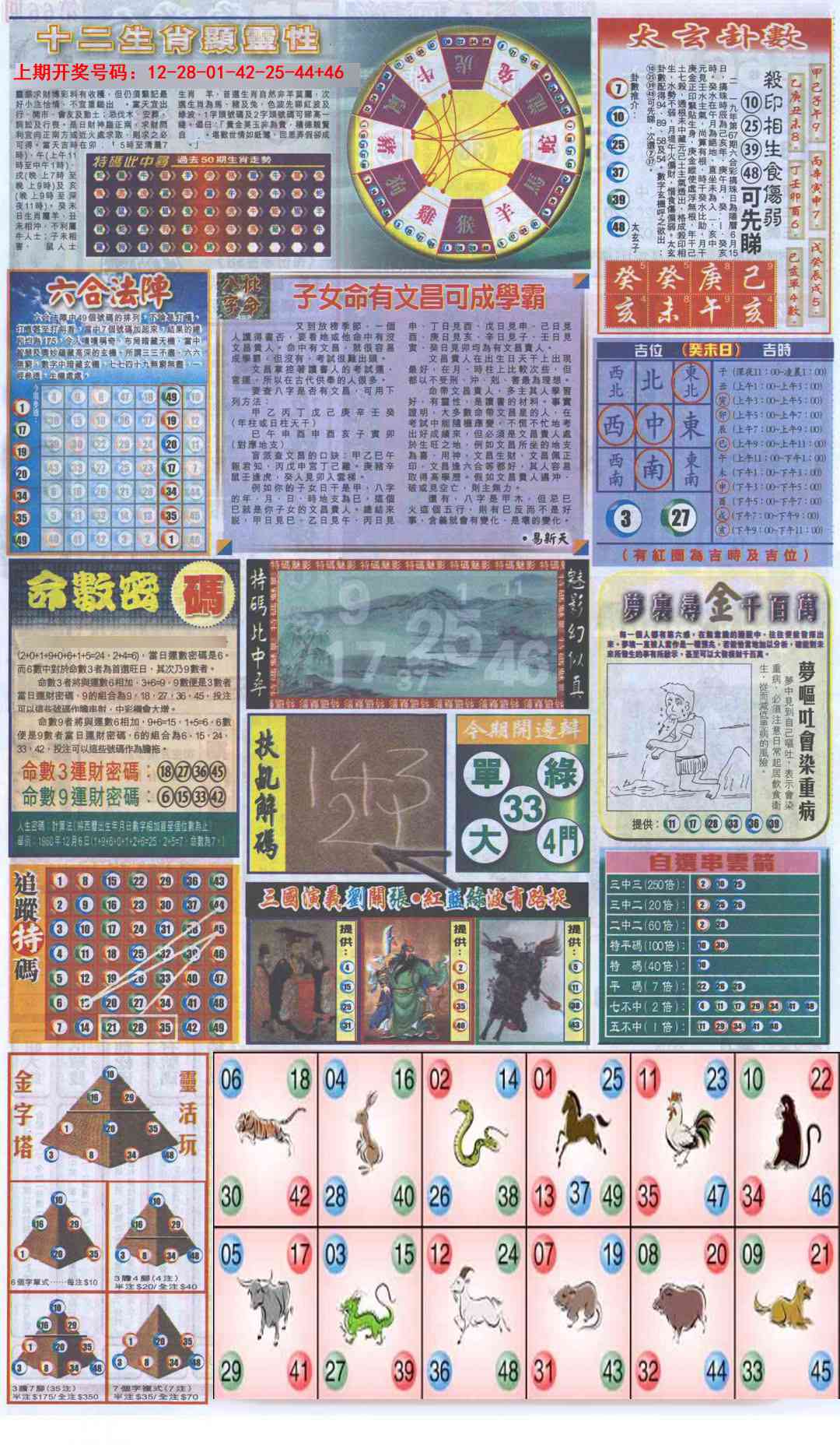 073期新报跑狗-2(背面)[图]