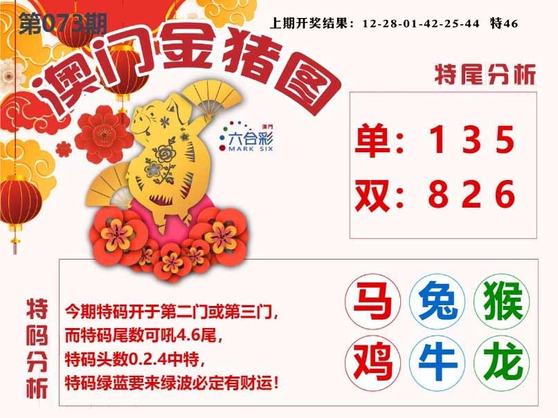 073期澳门金猪图[图]